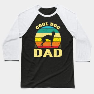 Retro Cool Whippet Dog Dad Baseball T-Shirt